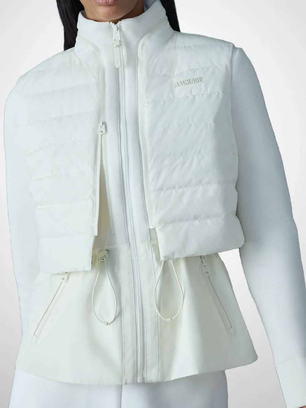 MACKAGE PRISCILLA CREAM L - BRAND NEW LADIES 3 in 1 DOWN JACKET